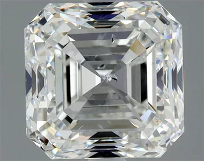 2.50ct G SI2 Very Good Cut Asscher Diamond