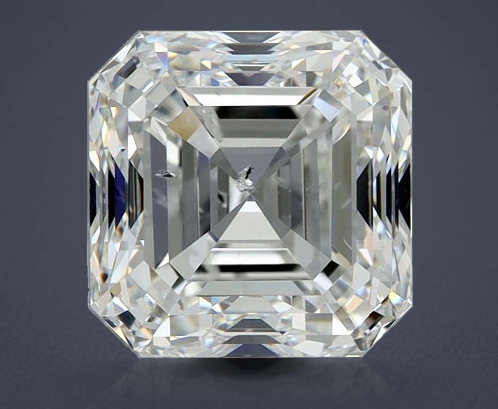 2.50ct G SI2 Very Good Cut Asscher Diamond