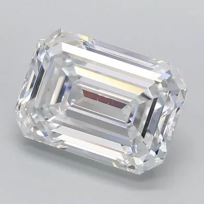 2.09ct D VS1 Rare Carat Ideal Cut Emerald Lab Grown Diamond