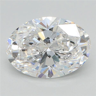 9.51ct F VVS2 Rare Carat Ideal Cut Oval Lab Grown Diamond