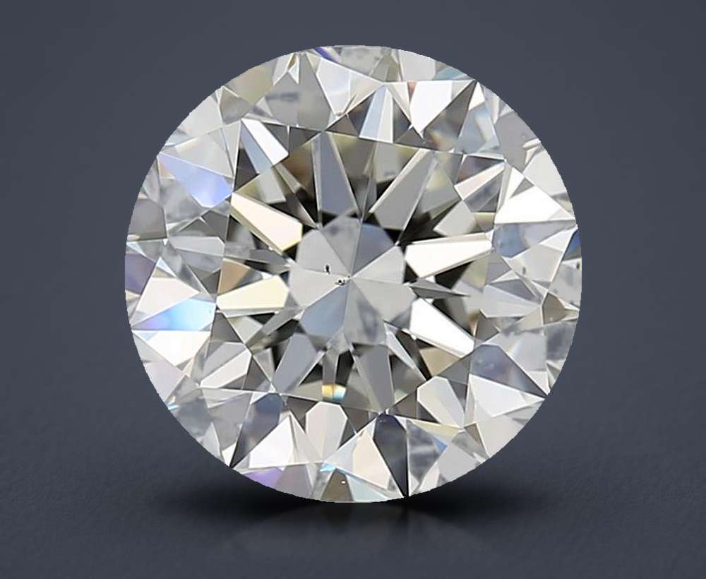 2.50ct I VS2 Rare Carat Ideal Cut Round Diamond