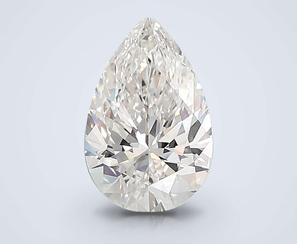 2.02ct F VS1 Rare Carat Ideal Cut Pear Lab Grown Diamond