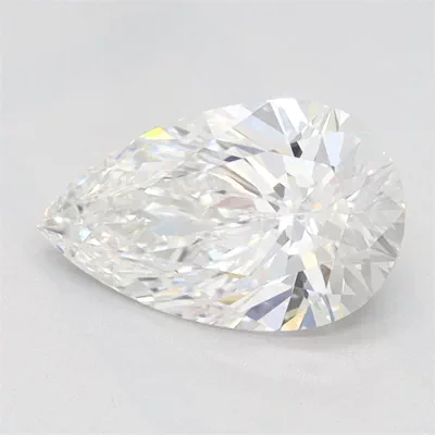 1.01ct E IF Rare Carat Ideal Cut Pear Lab Grown Diamond