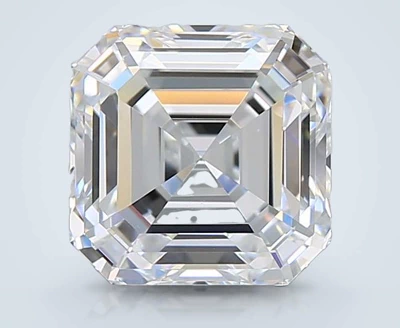 3.26ct D VVS2 Rare Carat Ideal Cut Asscher Lab Grown Diamond