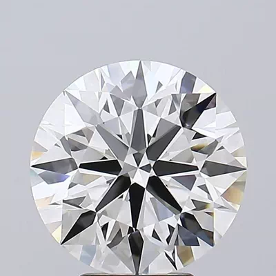 5.04ct F IF Rare Carat Ideal Cut Round Lab Grown Diamond