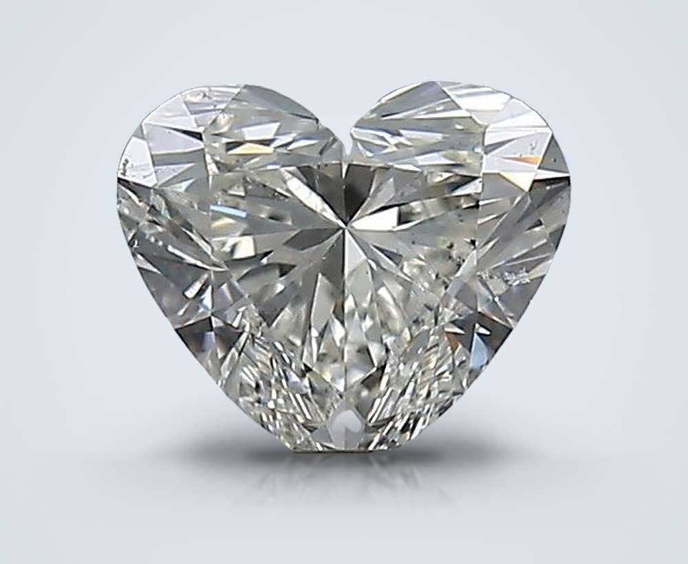 1.01ct K SI2 Rare Carat Ideal Cut Heart Diamond