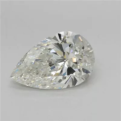 5.12ct G VS2 Rare Carat Ideal Cut Pear Lab Grown Diamond
