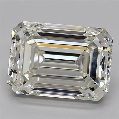 6.18ct J VS1 Rare Carat Ideal Cut Emerald Diamond