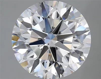 4.04ct E SI1 Rare Carat Ideal Cut Round Diamond