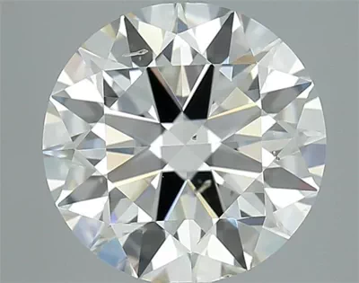 2.70ct K SI2 Rare Carat Ideal Cut Round Diamond
