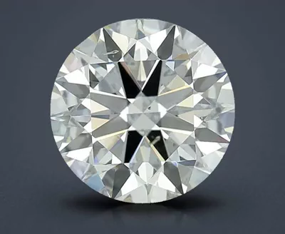 2.70ct K SI2 Rare Carat Ideal Cut Round Diamond