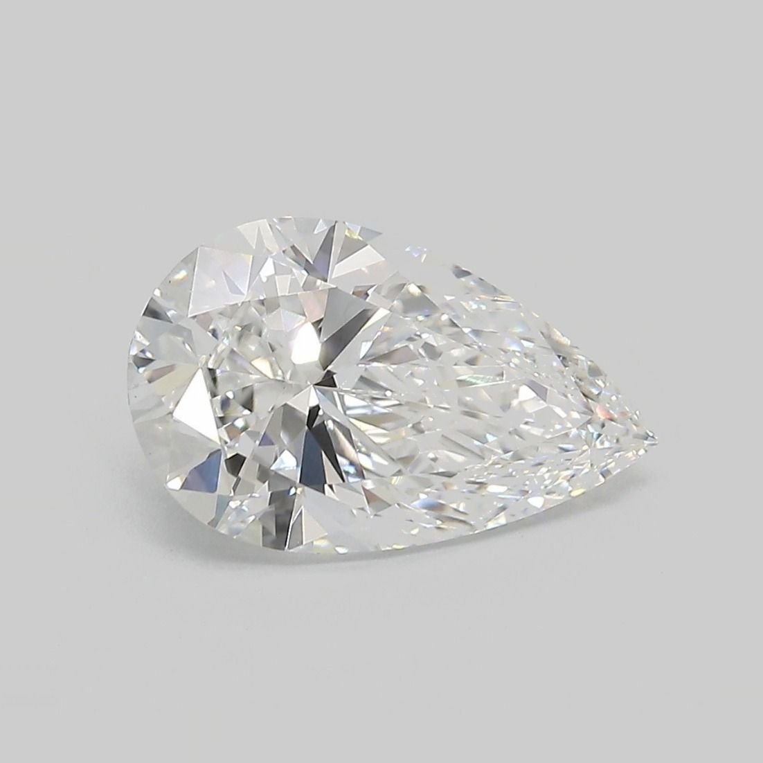 2.59ct D VS1 Rare Carat Ideal Cut Pear Lab Grown Diamond