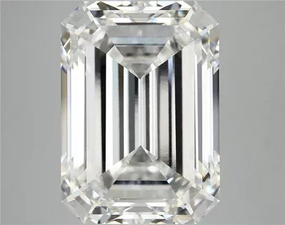 12.14ct F VVS2 Rare Carat Ideal Cut Emerald Lab Grown Diamond