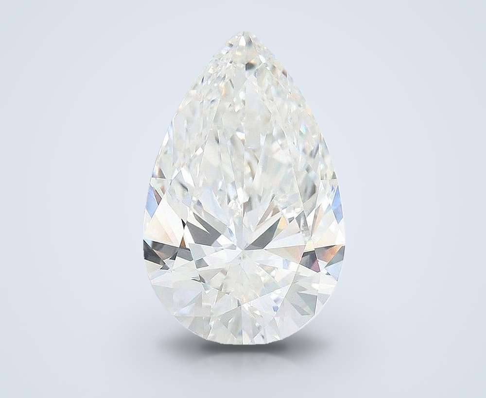 13.06ct F VVS2 Rare Carat Ideal Cut Pear Lab Grown Diamond