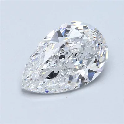4.04ct E SI1 Excellent Cut Pear Diamond