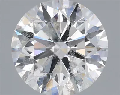 3.21ct F SI2 Rare Carat Ideal Cut Round Diamond
