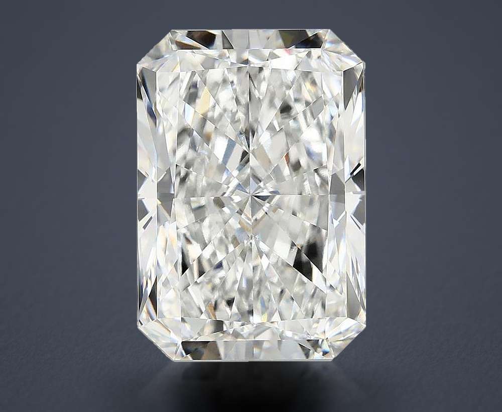 10.56ct F VVS2 Rare Carat Ideal Cut Radiant Lab Grown Diamond
