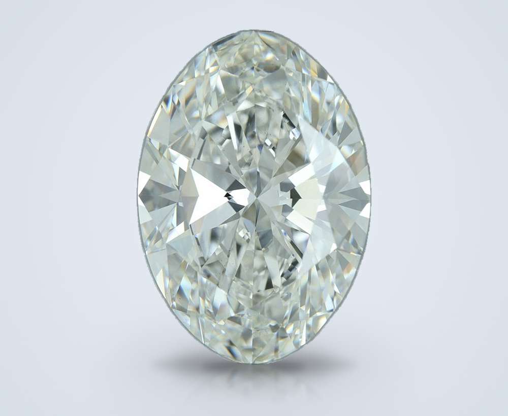 21.56ct F VS1 Rare Carat Ideal Cut Oval Lab Grown Diamond