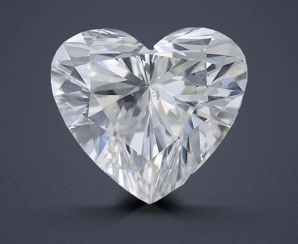 2.02ct G SI2 Rare Carat Ideal Cut Heart Diamond