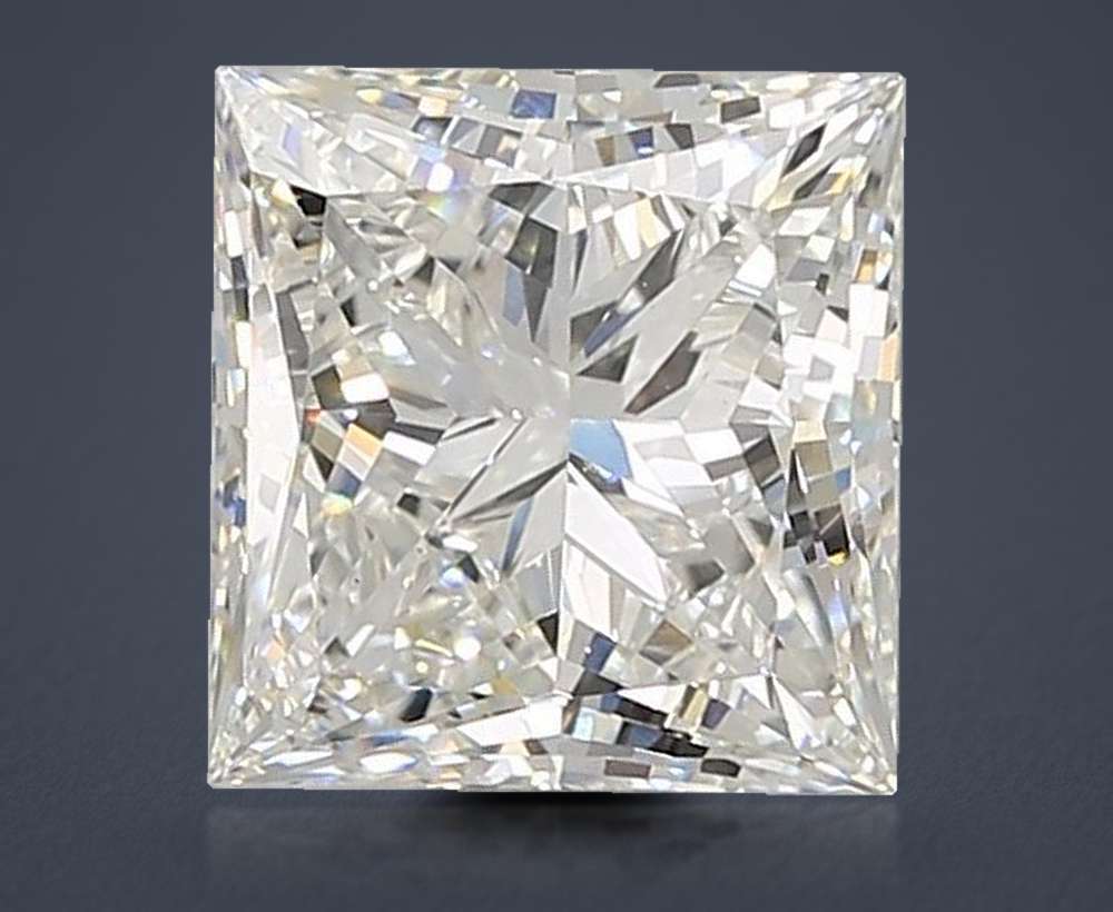 6.11ct G VS1 Rare Carat Ideal Cut Princess Lab Grown Diamond