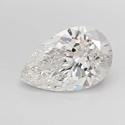 3.01ct F VVS2 Rare Carat Ideal Cut Pear Lab Grown Diamond