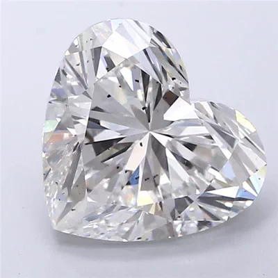 5.22ct F SI1 Rare Carat Ideal Cut Heart Lab Grown Diamond