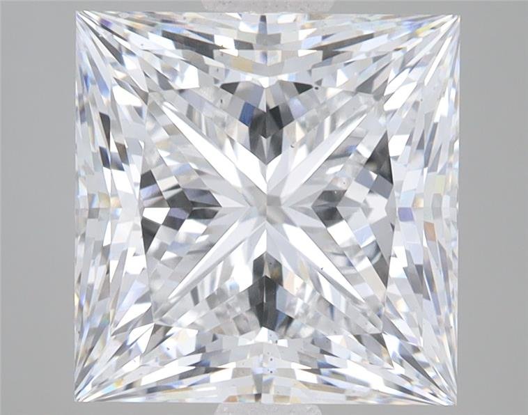 6.03ct E VS2 Rare Carat Ideal Cut Princess Lab Grown Diamond