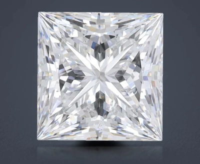 6.03ct E VS2 Rare Carat Ideal Cut Princess Lab Grown Diamond