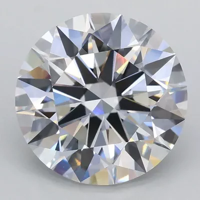 3.28ct E VVS2 Rare Carat Ideal Cut Round Lab Grown Diamond
