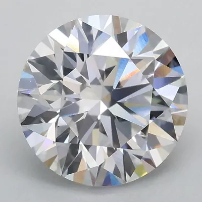 2.10ct E VVS2 Rare Carat Ideal Cut Round Lab Grown Diamond