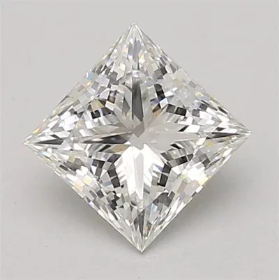 1.58ct E VVS2 Rare Carat Ideal Cut Princess Lab Grown Diamond
