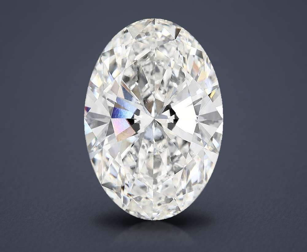 10.20ct F VVS2 Rare Carat Ideal Cut Oval Lab Grown Diamond