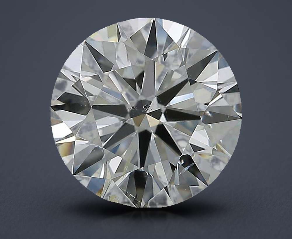 3.51ct K SI2 Rare Carat Ideal Cut Round Diamond