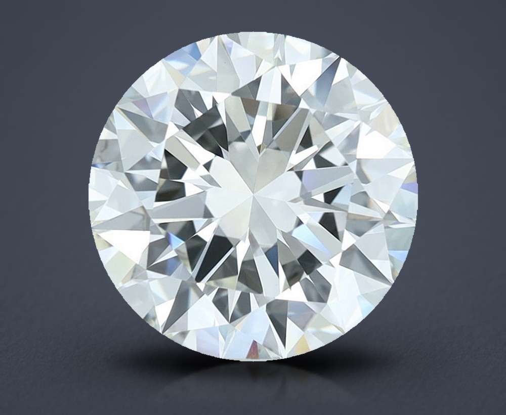 3.70ct J VVS2 Excellent Cut Round Diamond