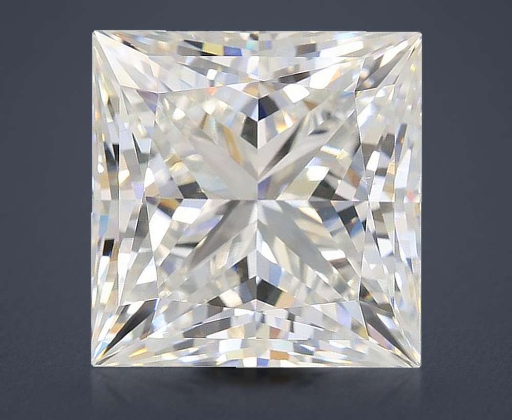 10.13ct F VVS2 Rare Carat Ideal Cut Princess Lab Grown Diamond