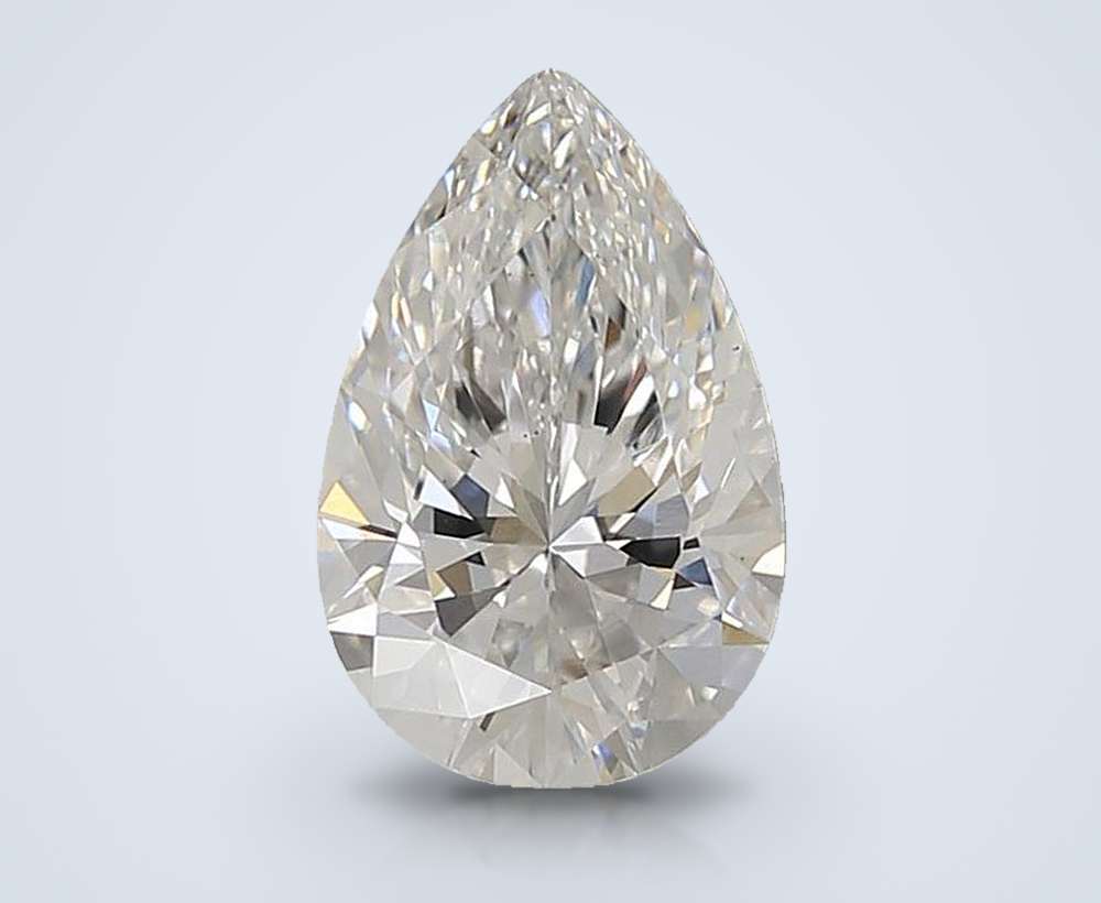 2.09ct E VS1 Rare Carat Ideal Cut Pear Lab Grown Diamond