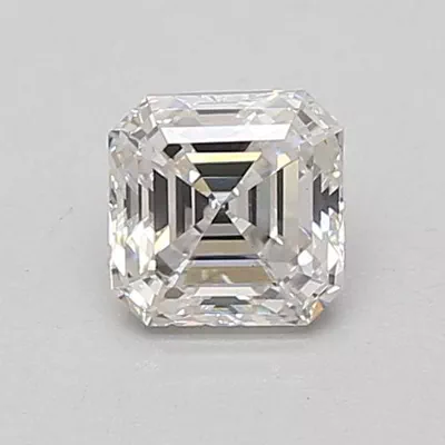 0.82ct F VS2 Very Good Cut Asscher Lab Grown Diamond