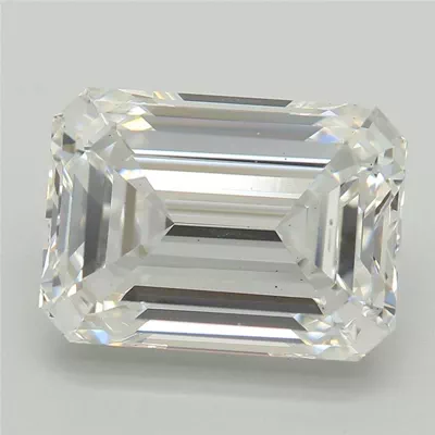 4.09ct E VS1 Rare Carat Ideal Cut Emerald Lab Grown Diamond
