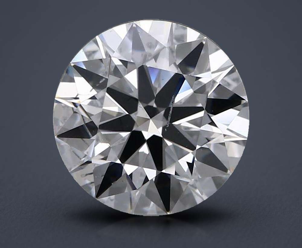 2.47ct D SI2 Rare Carat Ideal Cut Round Lab Grown Diamond