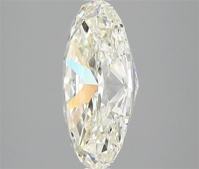 3.02ct J IF Rare Carat Ideal Cut Oval Diamond