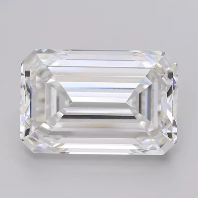 15.00ct F VVS2 Rare Carat Ideal Cut Emerald Lab Grown Diamond