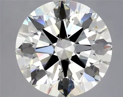 3.23ct K SI1 Rare Carat Ideal Cut Round Diamond