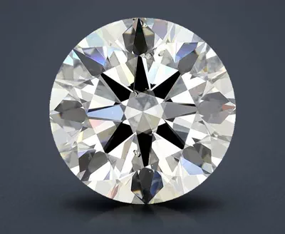 3.23ct K SI1 Rare Carat Ideal Cut Round Diamond