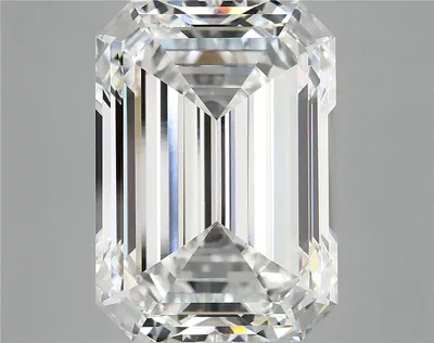 12.48ct F VVS2 Rare Carat Ideal Cut Emerald Lab Grown Diamond