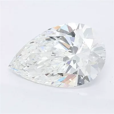 3.26ct E VS1 Rare Carat Ideal Cut Pear Lab Grown Diamond