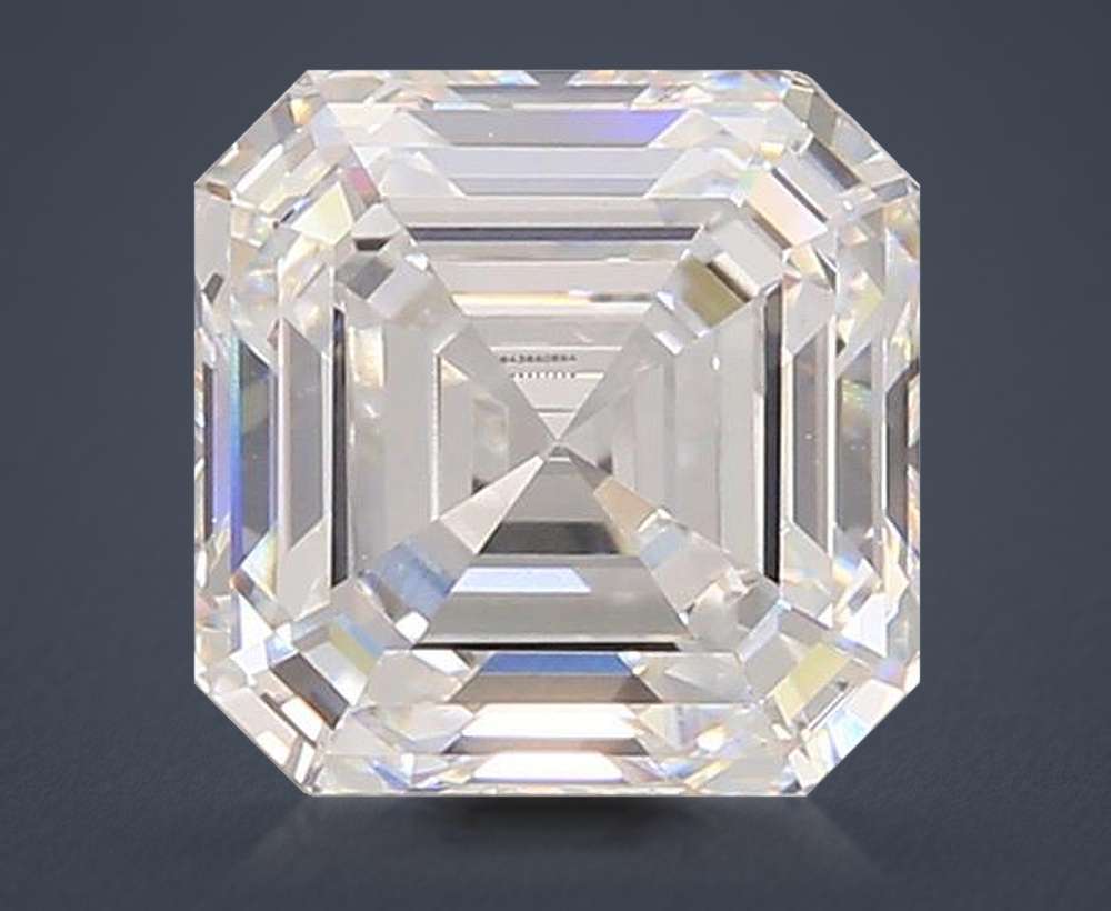 3.05ct D VS1 Rare Carat Ideal Cut Asscher Lab Grown Diamond