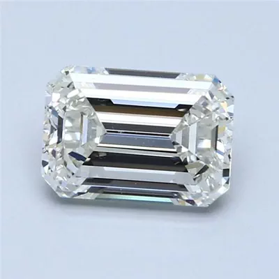 2.53ct I IF Rare Carat Ideal Cut Emerald Diamond