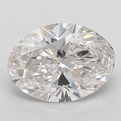 7.03ct F VS1 Rare Carat Ideal Cut Oval Lab Grown Diamond