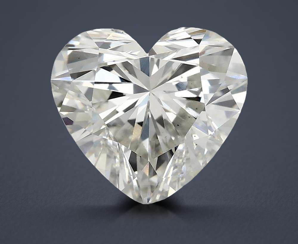 1.56ct F VS2 Rare Carat Ideal Cut Heart Lab Grown Diamond