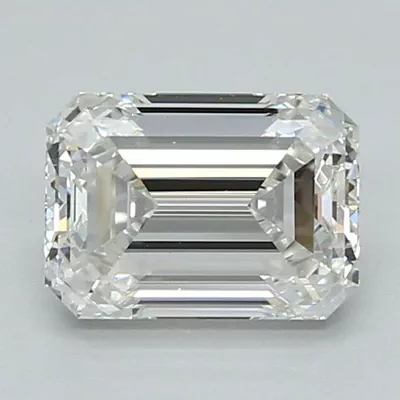 1.41ct F VS2 Excellent Cut Emerald Lab Grown Diamond